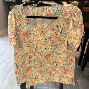 Floral Elegance Women's Blouse